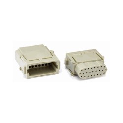 Insert HM modulaire, Raccordement à Sertir, mâle, 25 pin, 4A, Polycarbonate 
